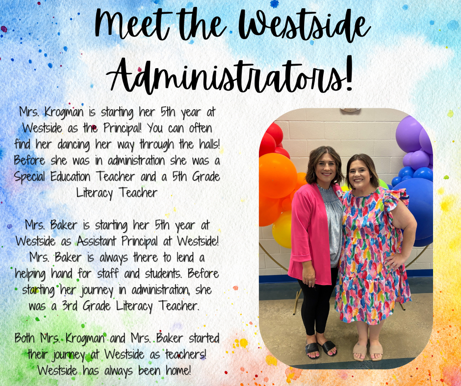 Principal Krogman and Assistant Principal Baker
